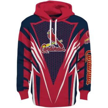 Personalized St. Louis Cardinals Vanguard Armor Red Hoodie