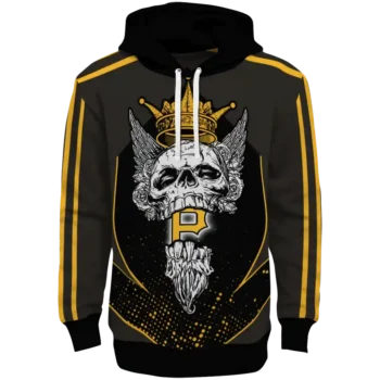 Pittsburgh Pirates Bearded Skull Black Hoodie