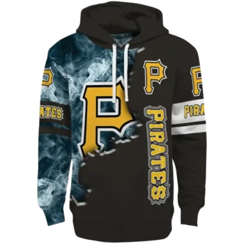Pittsburgh Pirates Edge Mist Black Hoodie