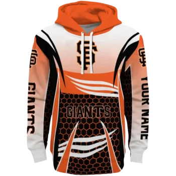 San Francisco Giants Armor Streaks Orange Black Hoodie