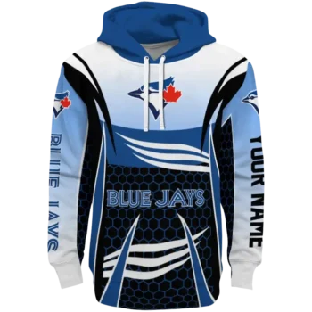 Toronto Blue Jays Armor Streaks Blue Black Hoodie