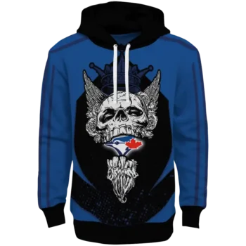 Toronto Blue Jays Bearded Skull Blue Black Hoodie