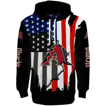 Arizona Diamondbacks Black American Pride Hoodie – Men's Fan Gear