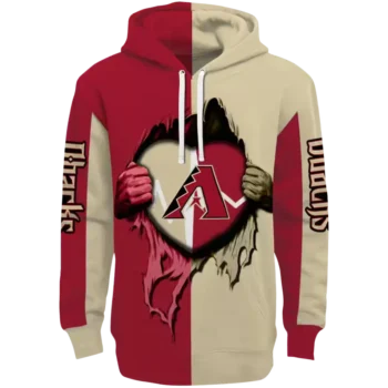 Arizona Diamondbacks Red Heartbeat Graphic Hoodie – Men's/Women's