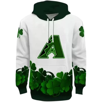 Arizona Diamondbacks Lucky Motif Hoodie - White & Green