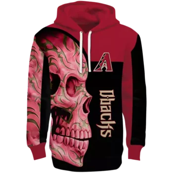 Arizona Diamondbacks Red & Black Skull Hoodie – MLB Team Gear