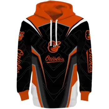 Baltimore Orioles Orange Black Hoodie with Futuristic Design