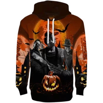 Baltimore Orioles Halloween Hoodie - Orange & Black Vibes