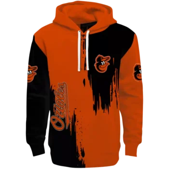 Baltimore Orioles Orange Splatter Hoodie – MLB Fan Sweatshirt