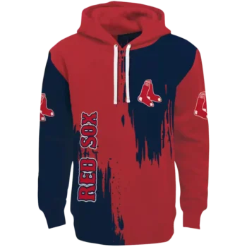 Boston Red Sox Red Splatter Hoodie – Official MLB Sweatshirt