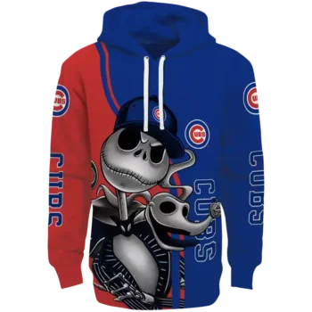Chicago Cubs Jack Skellington Hoodie – Blue MLB Fan Sweatshirt