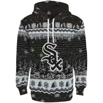 Chicago White Sox Black Hoodie – Christmas Tree Design