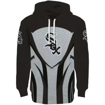 Chicago White Sox Black Hoodie with Concentric Line Design
