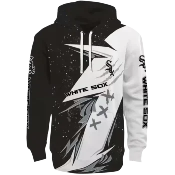 Chicago White Sox Black & White Dynamic Slash Hoodie