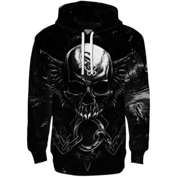 Chicago White Sox Skull Hoodie – Black Graphic Sweatshirt