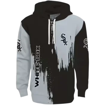 Chicago White Sox Black Splatter Hoodie – Stylish MLB Sweatshirt