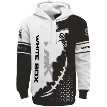 Chicago White Sox Black & White Triangular Pattern Hoodie