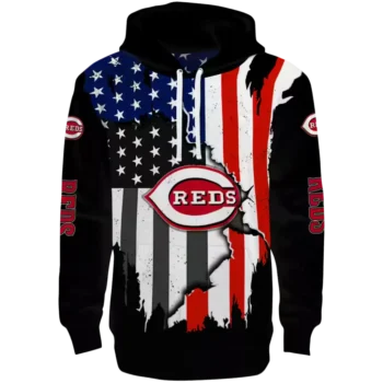 Cincinnati Reds Black Hoodie – American Pride MLB Sweatshirt