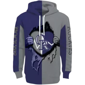 Colorado Rockies Blue Hoodie with Heartbeat Graphic – MLB Apparel