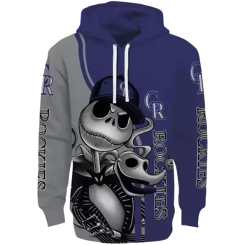 Colorado Rockies Jack Skellington Blue Hoodie – MLB Fan Gear