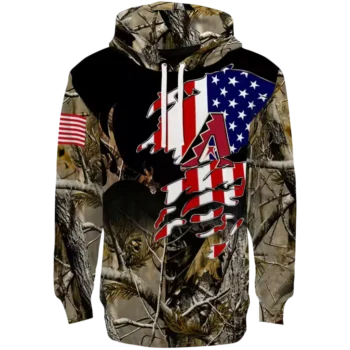 Arizona Diamondbacks Camo Hoodie – Custom Tree Design