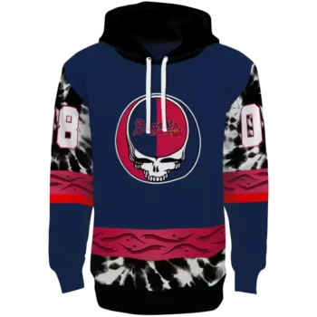 Atlanta Braves Grateful Vibes Navy Hoodie – Custom MLB Sweatshirt