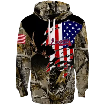Atlanta Braves Custom Tree Camo Hoodie – Personalized MLB Gear