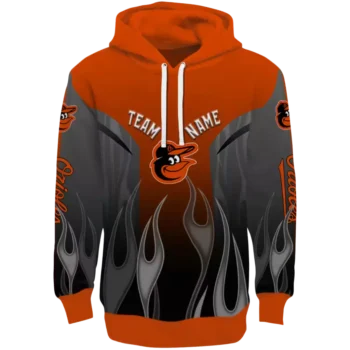 Baltimore Orioles Custom Flame Orange Hoodie – MLB Fan Gear