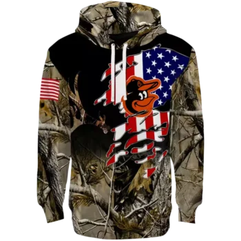 Baltimore Orioles Tree Camo Hoodie – Custom Team Gear