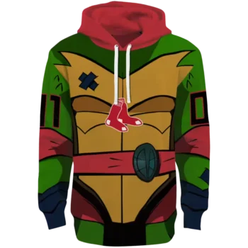 Boston Red Sox Superhero Armor Hoodie – Custom Red Green Design