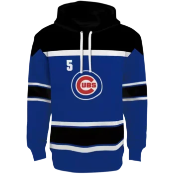 Chicago Cubs Blue Striped Hoodie – Custom MLB Fan Sweatshirt