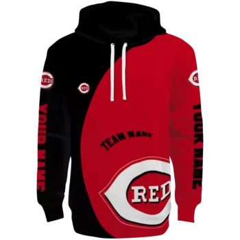 Cincinnati Reds Hoodie - Custom Minimalist Red & Black Design
