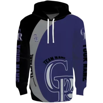 Colorado Rockies Hoodie – Minimalist Blue & Black Design