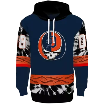 Detroit Tigers Grateful Vibes Navy Hoodie – Custom MLB Sweatshirt