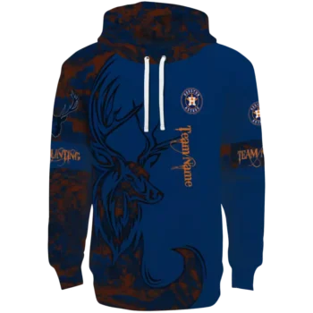 Houston Astros Deer Silhouette Blue Hoodie – Custom MLB Apparel