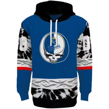 Kansas City Royals Grateful Vibes Royal Blue Custom Hoodie