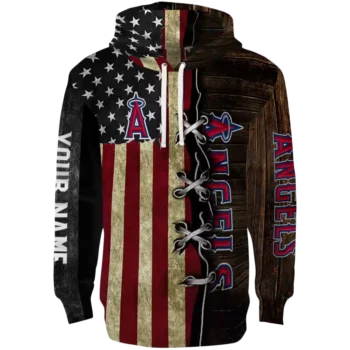 Los Angeles Angels American Pride Custom Hoodie – MLB Fan Gear