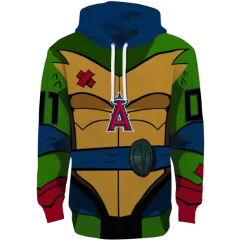 Los Angeles Angels Superhero Armor Hoodie – Blue Green Custom