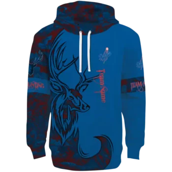 Los Angeles Dodgers Blue Hoodie with Custom Deer Silhouette