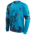 custom-miami-marlins-deer-silhouette-blue-hoodie-best-selling.webp