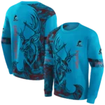 custom-miami-marlins-deer-silhouette-blue-hoodie-best-selling.webp