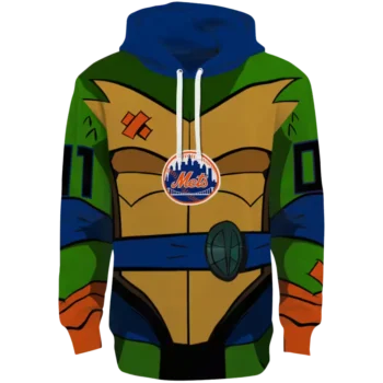 New York Mets Superhero Armor Hoodie – Custom Blue Green Design