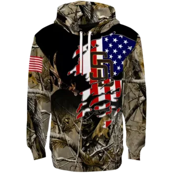 San Diego Padres Camo Hoodie – Custom Tree Camouflage Design