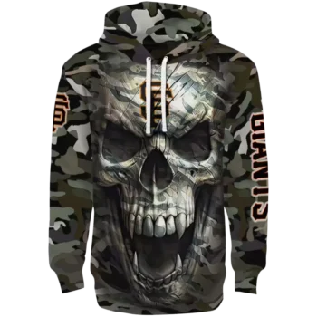 San Francisco Giants Camo Skull Hoodie – Custom MLB Fan Gear