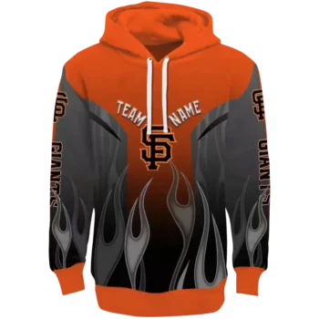 San Francisco Giants Orange Flame Hoodie – Custom MLB Sweatshirt
