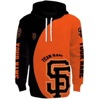 San Francisco Giants Minimalist Orange Black Custom Hoodie