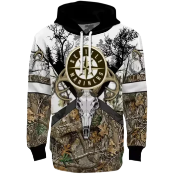 Seattle Mariners Hoodie with Forest Silhouette – Custom Design