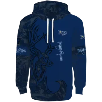 Tampa Bay Rays Navy Hoodie with Custom Deer Silhouette Design