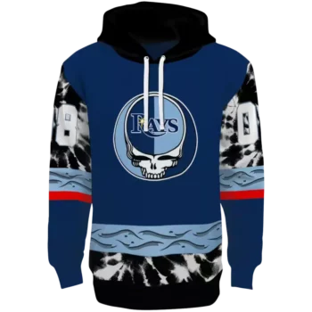 Custom Tampa Bay Rays Navy Hoodie – Grateful Vibes Design