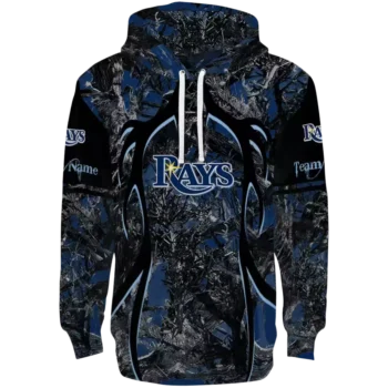 Tampa Bay Rays Hunting Hoodie - Custom Navy Black Pullover
